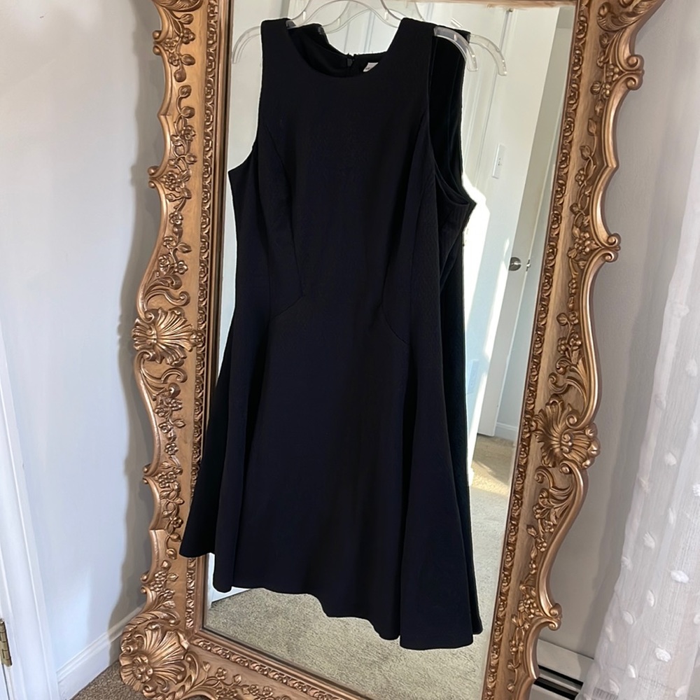 Liz Claiborne size 16 black peplum dress